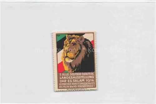 AK / Ansichtskarte Dar-Es-Salam Dar-es-Salaam Daressalam Tansania Zweite Allgem Deutsch Ostafrikanische Landesausstellung