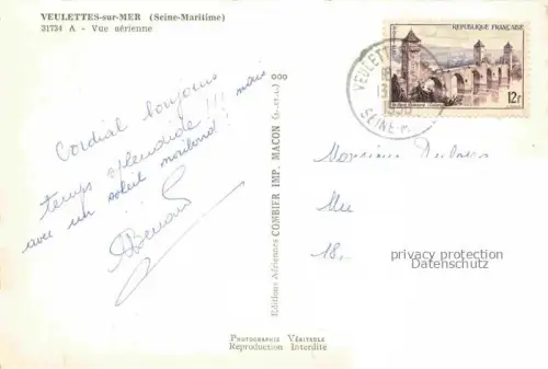 AK / Ansichtskarte Veulettes-sur-Mer DIEPPE 76 Seine-Maritime Vue aerienne