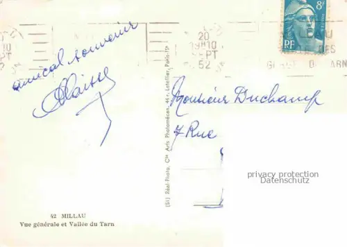 AK / Ansichtskarte MILLAU 12 Aveyron Vue generale et Vallee du Tarn