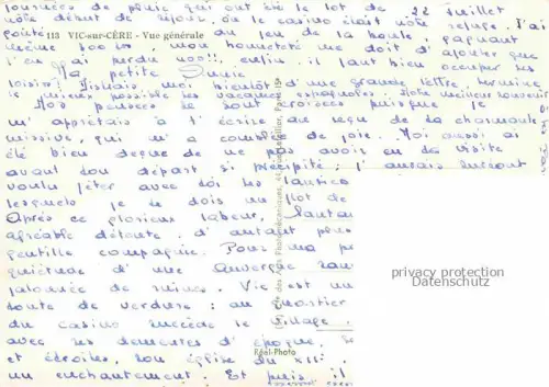 AK / Ansichtskarte Vic-sur-Cere AURILLAC 15 Cantal Vue generale