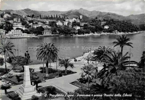 AK / Ansichtskarte SANTA MARGHERITA  Ligure Genova IT Panorama e piazza Martiri della Liberta