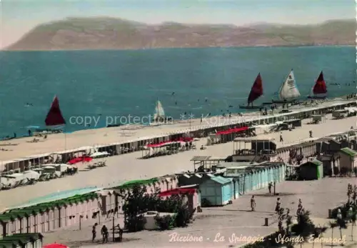 AK / Ansichtskarte RICCIONE RIMINI IT La Spiaggia Sfondo Edenrock