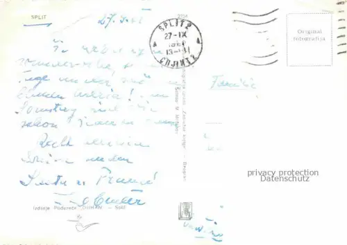 AK / Ansichtskarte SPLIT Spalato Croatia Ortspartie