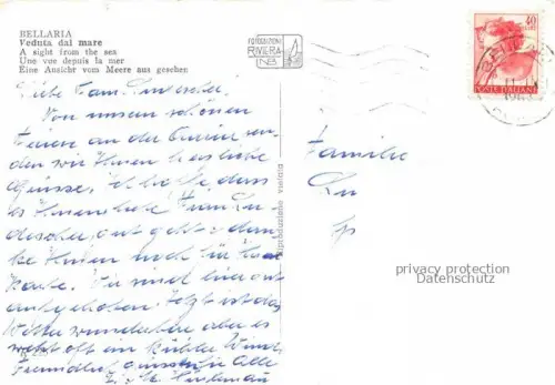 AK / Ansichtskarte Bellaria Rimini IT Veduta dal mare