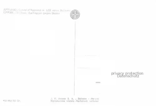 AK / Ansichtskarte Appiano Eppan Bolzano Suedtirol IT Castel d'Appiano verso Bolzano