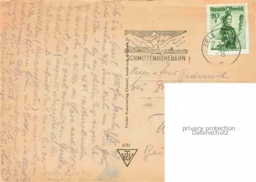 AK / Ansichtskarte ZELL AM SEE Pinzgau-Pongau AT Kitzsteinhorn Hohe Tauern Schmittenhoehe Seilbahn Steinernes Meer