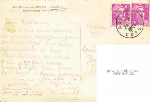 AK / Ansichtskarte AJACCIO 2A Corse-du-Sud panorama