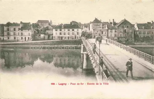 AK / Ansichtskarte Lagny -sur-Marne TORCY 77 Seine-et-Marne Pont de fer Entrée de la ville