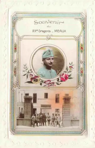 AK / Ansichtskarte MEAUX 77 Seine-et-Marne Souvenir du 23e Dragons