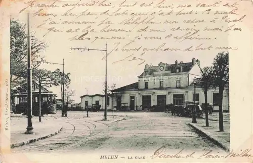 AK / Ansichtskarte MELUN 77 Seine-et-Marne La gare