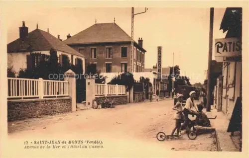 AK / Ansichtskarte Saint-Jean-de-Monts Avenue de la Mer et l'Hôtel du Casino