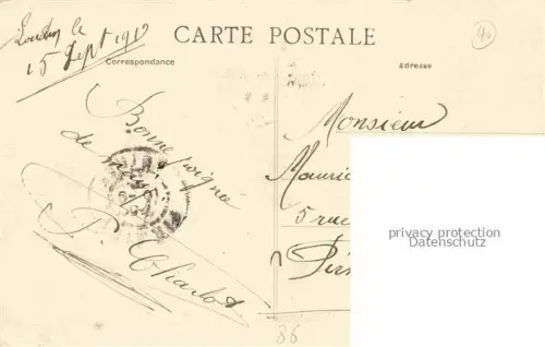 AK / Ansichtskarte Loudun Chatellerault 86 Vienne Rue Porte-de-Chinon