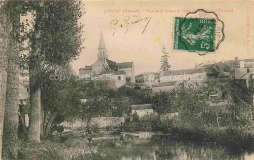 AK / Ansichtskarte Gencay Montmorillon 86 Vienne Vue de la Clouère prise du Boulevard Thézard