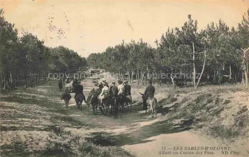 AK / Ansichtskarte Les Sables-d Olonne 85 Allant au Casino des Pins