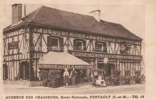 AK / Ansichtskarte Pontault-Combault Torcy 77 Seine-et-Marne Auberge des Chasseurs Note