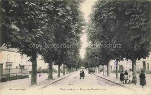 AK / Ansichtskarte Ponthierry MELUN 77 Seine-et-Marne Route de Fontainebleau