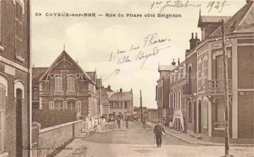 AK / Ansichtskarte CAYEUX -SUR-MER Abbeville 80 Somme Rue du Phare côté Brighton
