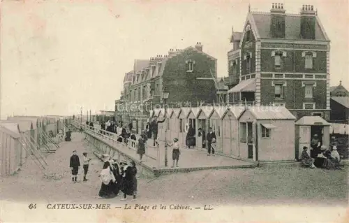 AK / Ansichtskarte CAYEUX -SUR-MER Abbeville 80 Somme La plage et les cabines