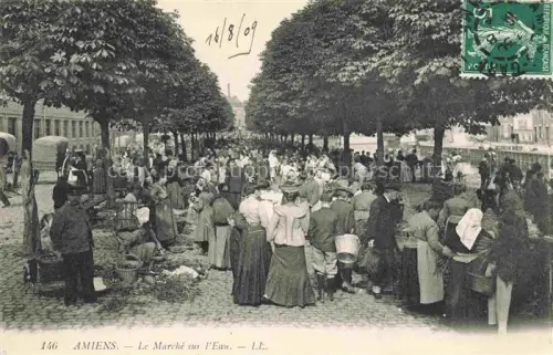 AK / Ansichtskarte AMIENS 80 Somme Le Marché sur l'Eau