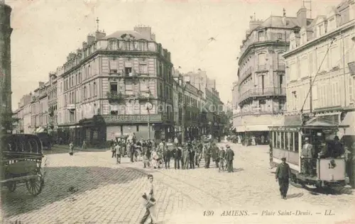 AK / Ansichtskarte AMIENS 80 Somme Place Saint-Denis Tram