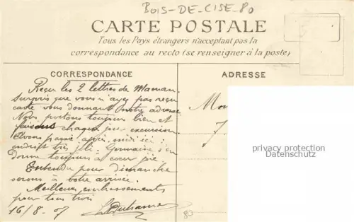 AK / Ansichtskarte BOIS DE CISE Ault Onival Abbeville 80 Somme Sur la plage Place du Square