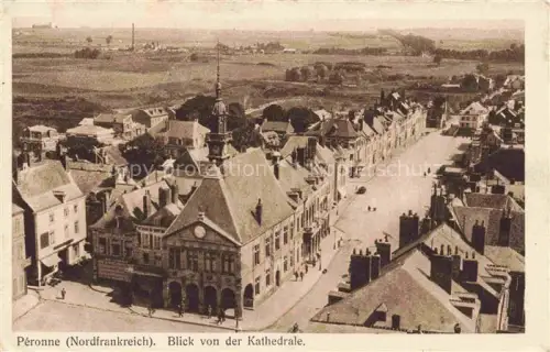 AK / Ansichtskarte PERONNE  80 Somme Blick von der Kathedrale Kriegskarte Nr. 2 Feldpost