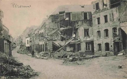 AK / Ansichtskarte PERONNE  80 Somme Ruines Grande Guerre Truemmer 1. Weltkrieg
