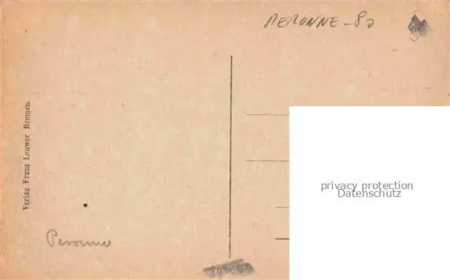 AK / Ansichtskarte PERONNE  80 Somme Ruines Grande Guerre Truemmer 1. Weltkrieg