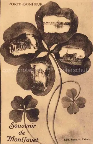 AK / Ansichtskarte Montfavet Avignon 84 Vaucluse Souvenir de la ville vues d'ensemble Kleeblatt