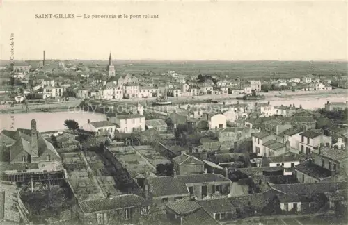 AK / Ansichtskarte Saint Gilles Roye Montdidier 80 Somme Vue panoramique et le pont reliant