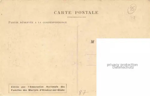 AK / Ansichtskarte Oradour-sur-Glane Rochechouart 87 Haute-Vienne Hôtel Milord détruit les Martyrs d'Oradour sur Glane Massaker 2. Weltkrieg