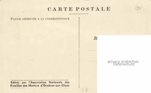 AK / Ansichtskarte Oradour-sur-Glane Rochechouart 87 Haute-Vienne Carrefour des Bordes les Martyrs d'Oradour sur Glane Massaker 2. Weltkrieg