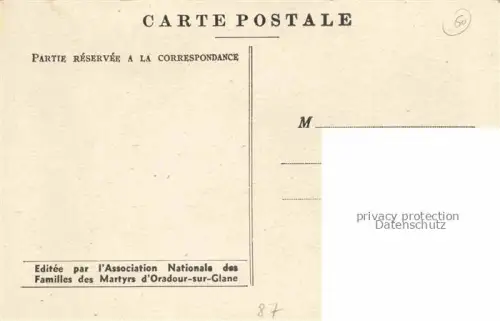 AK / Ansichtskarte Oradour-sur-Glane Rochechouart 87 Haute-Vienne Général de Gaulle les Martyrs d'Oradour sur Glane Massaker 2. Weltkrieg