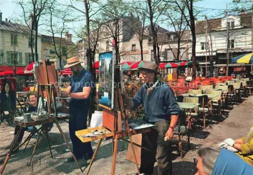 AK / Ansichtskarte Montmartre PARIS 75 :aae

La place du Tertre et ses peintres