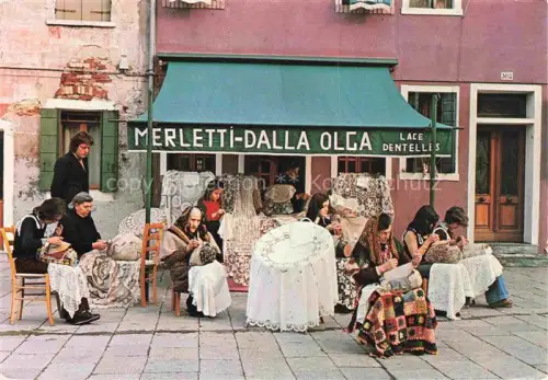 AK / Ansichtskarte Burano VENEZIA Venedig Venice Venise IT Dalla Olga Merletti d'Arte