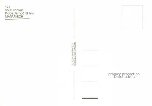 AK / Ansichtskarte Marrakech Marrakesch Maroc Souk Paniers Place Jemaa El Fna