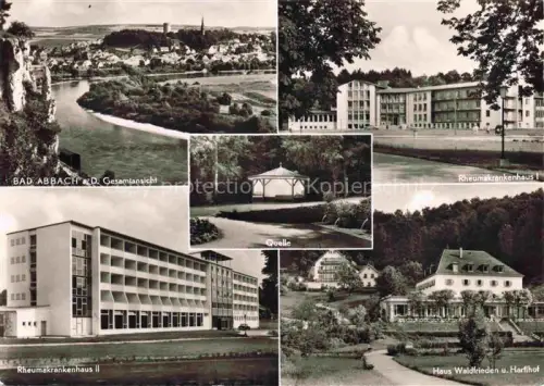 AK / Ansichtskarte Bad Abbach Bayern Panorama Quelle Rheumakrankenhaus I und II Haus Waldfrieden und Hartlhof BRK Kurverwaltung