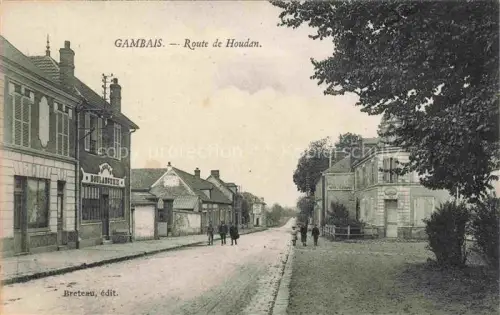 AK / Ansichtskarte Gambais Mantes-la-Jolie 78 Yvelines Route de Houdan