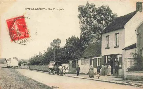 AK / Ansichtskarte Civry-la-Foret Mantes-la-Jolie 78 Yvelines Rue Principale