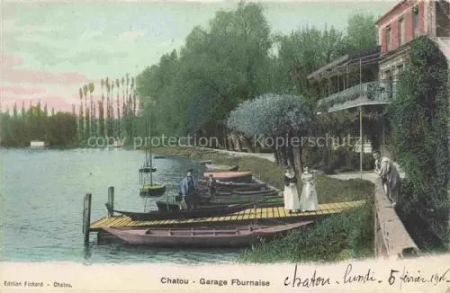 AK / Ansichtskarte Chatou Saint-Germain-en-Laye 78 Yvelines Garage Fournaise