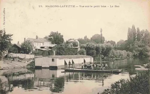 AK / Ansichtskarte Maisons-Laffitte Saint-Germain-en-Laye 78 Yvelines Vue sur le petit bras Le Bac