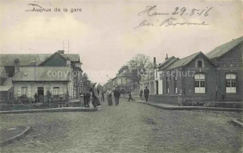 AK / Ansichtskarte Ham  PERONNE 80 Somme Avenue de la Gare
