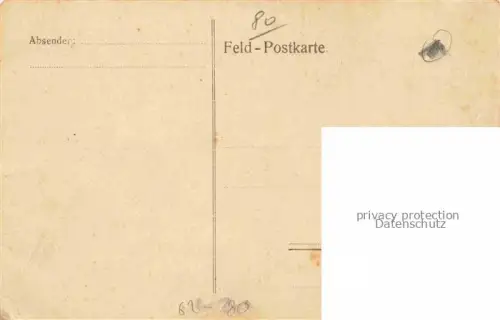 AK / Ansichtskarte Mericourt-en-Vimeu AMIENS 80 Somme Rue Principale Eglise Kuenstlerkarte Feldpost