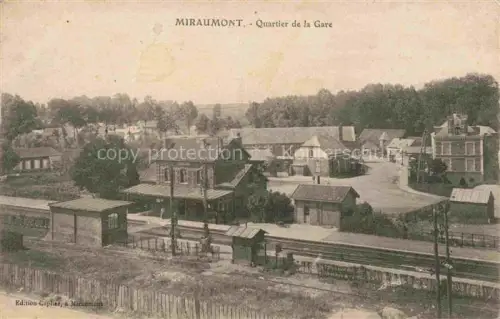 AK / Ansichtskarte Miraumont PERONNE 80 Somme Quartier de la Gare