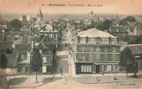 AK / Ansichtskarte Montdidier  Mondidier 80 Somme Vue générale Rue de Roye