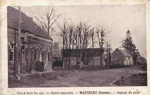 AK / Ansichtskarte Maucourt Montdidier 80 Somme Grande Guerre 1914-15 Aspect du pays