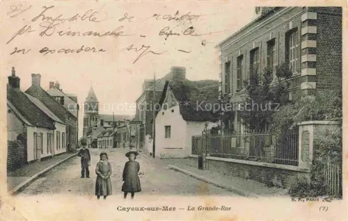 AK / Ansichtskarte CAYEUX -SUR-MER Abbeville 80 Somme La Grande Rue