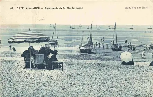 AK / Ansichtskarte CAYEUX -SUR-MER Abbeville 80 Somme Agréments de la marée basse