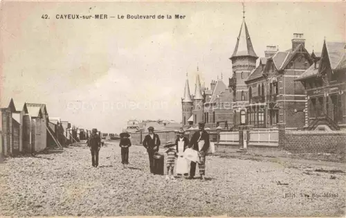 AK / Ansichtskarte CAYEUX -SUR-MER Abbeville 80 Somme Le Boulevard de la Mer