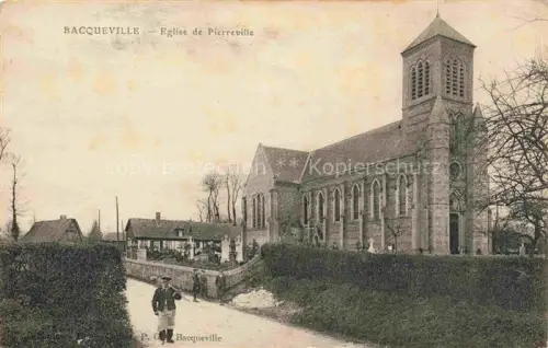 AK / Ansichtskarte Bacqueville-en-Caux Dieppe 76 Seine-Maritime Eglise de Pierreville